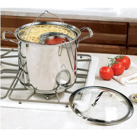 Princess House All In One 10 Quart Pasta Stainless Steel Cookware - Picture 2 of 10